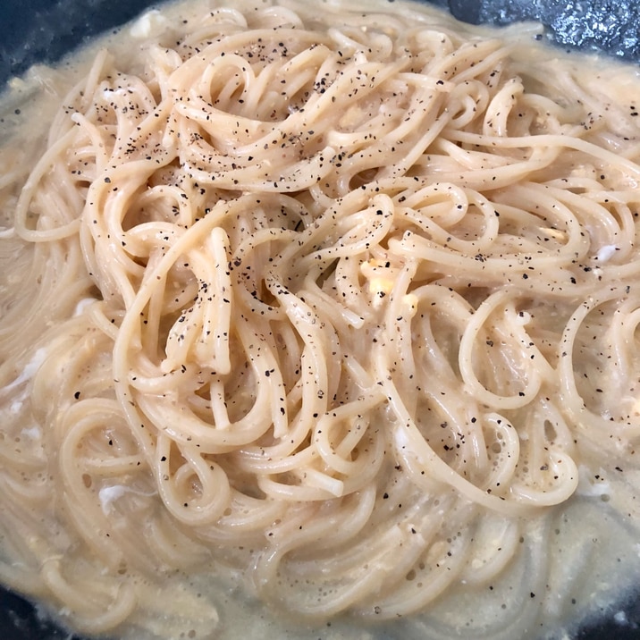 牛乳なし!ワンパンで簡単カルボナーラ